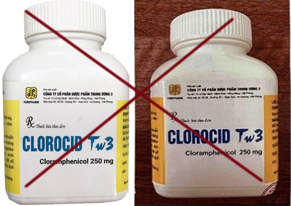Thông báo thu hồi thuốc Clorocid